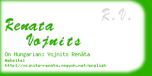 renata vojnits business card