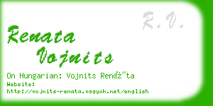 renata vojnits business card